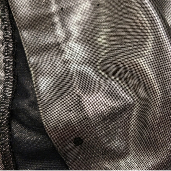 🩶 Vintage Hunt Club Silver Metallic Pleated Midi Skirt, Vtg 12 - Picture 12 of 16